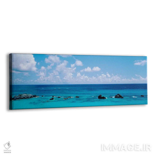 تابلو روز ابری بر فراز اقیانوس اطلس نزدیک برمودا اثر پانورامیک ایمجز (استودیو عکاسی عریض) - نمای پرسپکتیو محصول