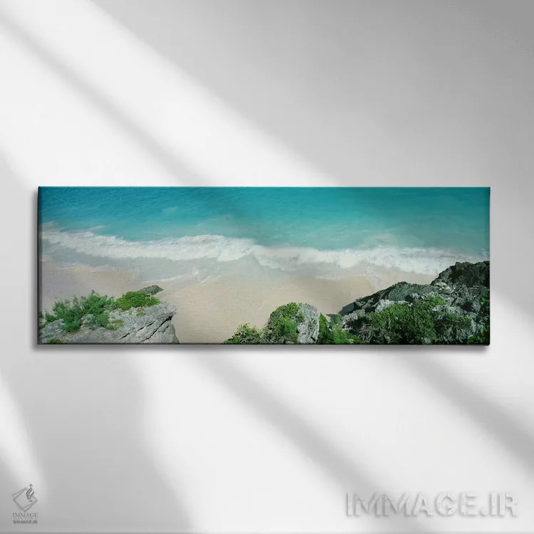 تابلو Bermuda,موج فروکشکننده، برمودا اثر پانورامیک ایمجز (استودیو عکاسی عریض) - نمای روبهرو روی دیوار