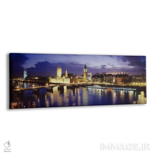 تابلو London, England, United Kingdom,کاخ وستمینستر در شب ۲، لندن، انگلستان اثر پانورامیک ایمجز (استودیو عکاسی عریض) - نمای پرسپکتیو محصول
