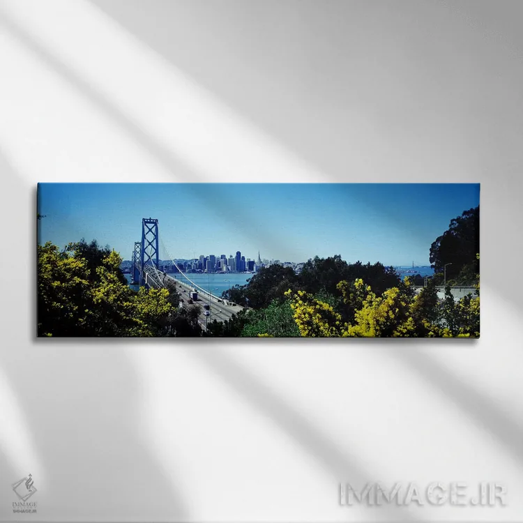 تابلو San Francisco, California, USA,پل بی در سانفرانسیسکو، کالیفرنیا، آمریکا اثر پانورامیک ایمجز (استودیو عکاسی عریض) - نمای روبهرو روی دیوار