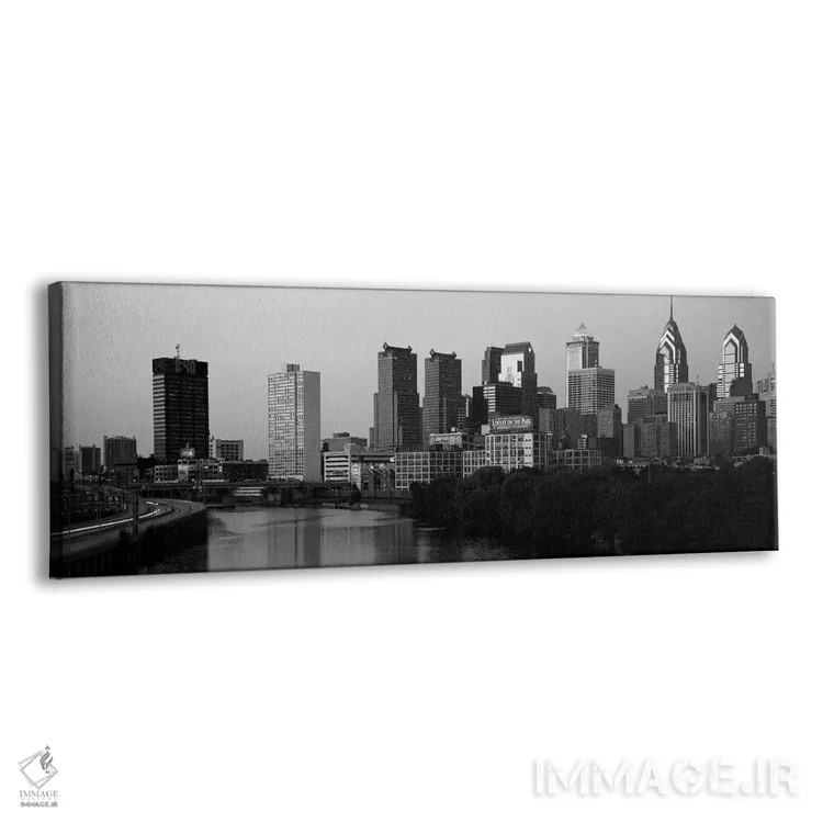تابلو Philadelphia, Pennsylvania, USA,رودخانهای که از میان شهر میگذرد، رود شیلکیل، فیلادلفیا، پنسیلوانیا، آمریکا اثر پانورامیک ایمجز (استودیو عکاسی عریض) - نمای پرسپکتیو محصول