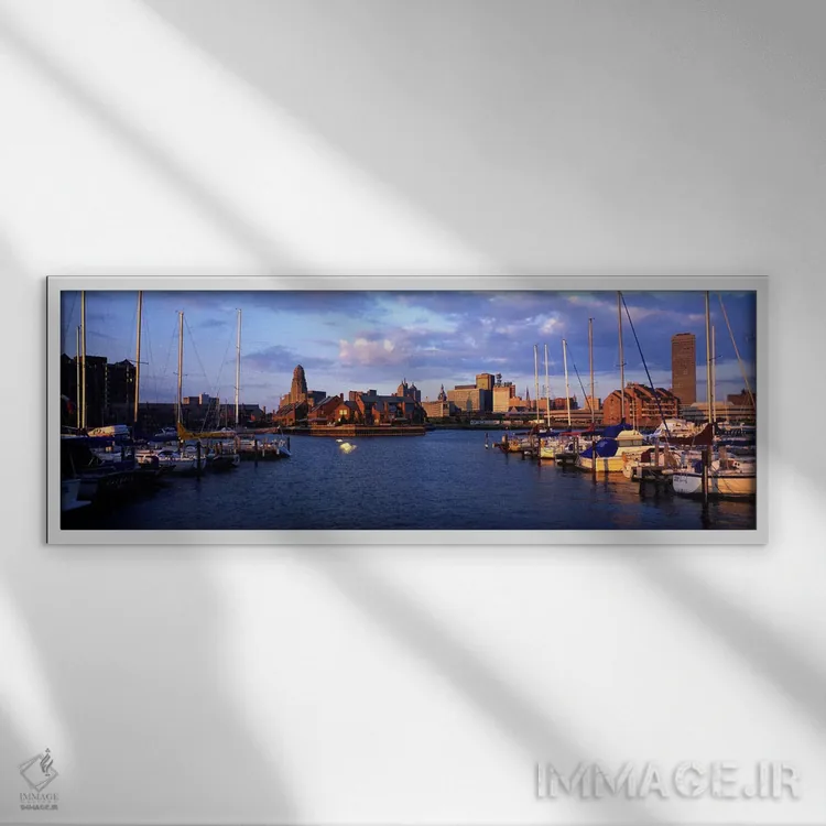 تابلو بوفالو، نیویورک اثر پانورامیک ایمجز (استودیو عکاسی عریض) - نمای قابدار سفید