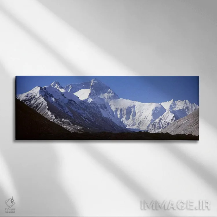 تابلو کوه اورست اثر پانورامیک ایمجز (استودیو عکاسی عریض) - نمای روبهرو روی دیوار