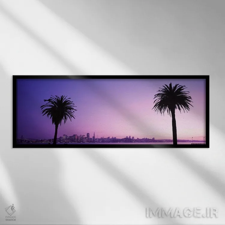 تابلو California, USA #2,سانفرانسیسکو، کالیفرنیا، آمریکا (شماره ۲) اثر پانورامیک ایمجز (استودیو عکاسی عریض) - نمای قابدار مشکی