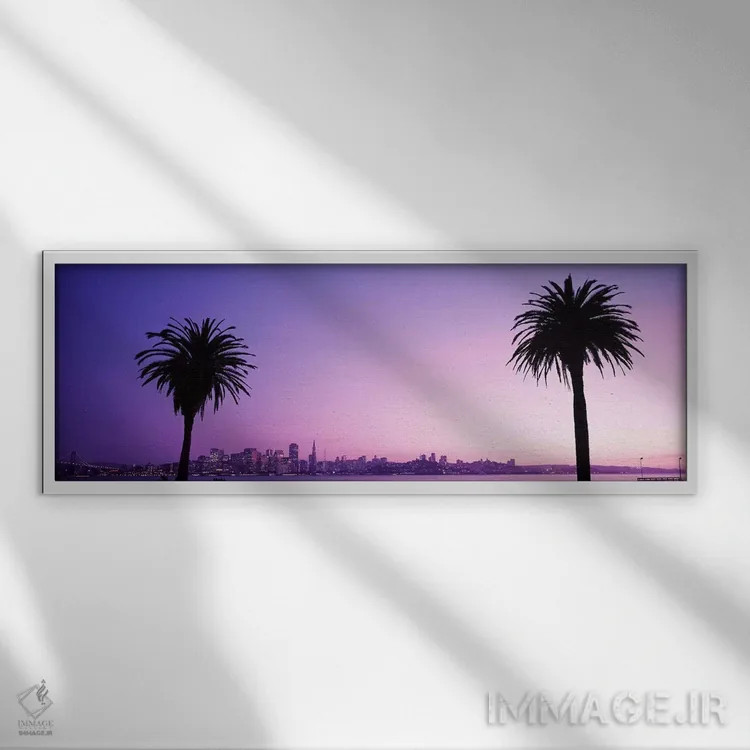 تابلو California, USA #2,سانفرانسیسکو، کالیفرنیا، آمریکا (شماره ۲) اثر پانورامیک ایمجز (استودیو عکاسی عریض) - نمای قابدار سفید