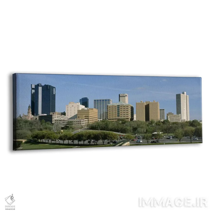 تابلو Fort Worth, Texas, USA,ساختمانها در یک شهر، فورت ورث، تگزاس، آمریکا اثر پانورامیک ایمجز (استودیو عکاسی عریض) - نمای پرسپکتیو محصول