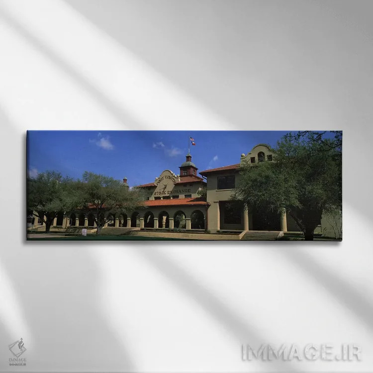 تابلو Livestock Exchange Building, Fort Worth, Texas, USA,نمای ساختمان، ساختمان بورس دام، فورت ورث، تگزاس، آمریکا اثر پانورامیک ایمجز (استودیو عکاسی عریض) - نمای روبهرو روی دیوار