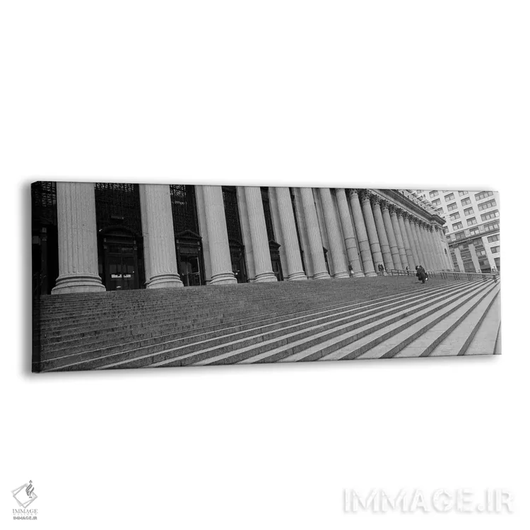تابلو New York City, New York State, USA,پله‌های دادگاه، نیویورک سیتی، ایالت نیویورک، آمریکا اثر پانورامیک ایمجز (استودیو عکاسی عریض) - نمای پرسپکتیو محصول