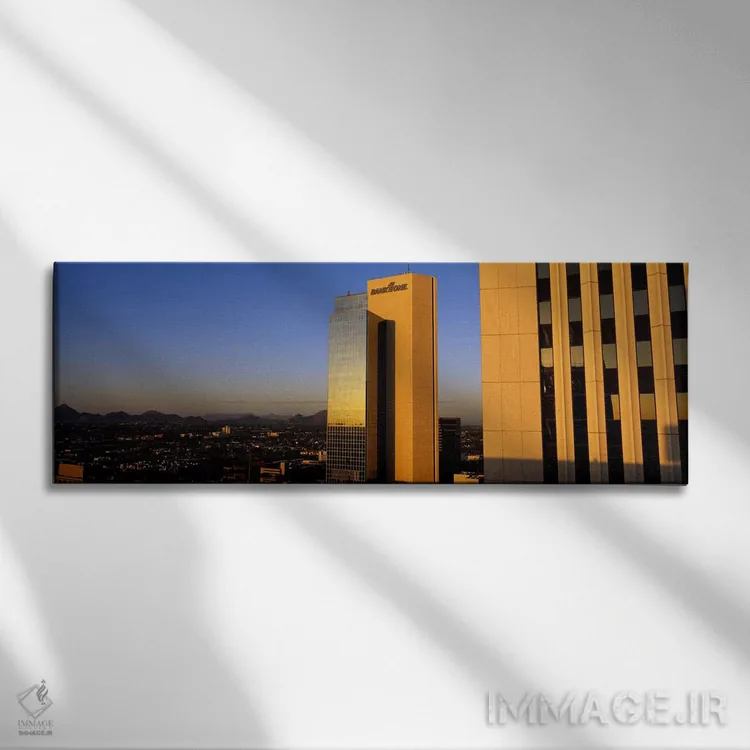 تابلو فونیکس، آریزونا اثر پانورامیک ایمجز (استودیو عکاسی عریض) - نمای روبهرو روی دیوار