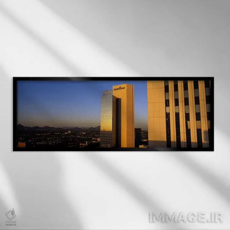تابلو فونیکس، آریزونا اثر پانورامیک ایمجز (استودیو عکاسی عریض) - نمای قابدار مشکی