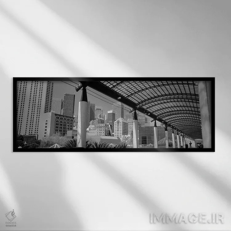 تابلو California, USA #3,سانفرانسیسکو، کالیفرنیا، آمریکا (شماره ۳) اثر پانورامیک ایمجز (استودیو عکاسی عریض) - نمای قابدار مشکی