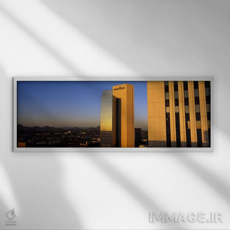 تابلو فونیکس، آریزونا اثر پانورامیک ایمجز (استودیو عکاسی عریض) - نمای قابدار سفید
