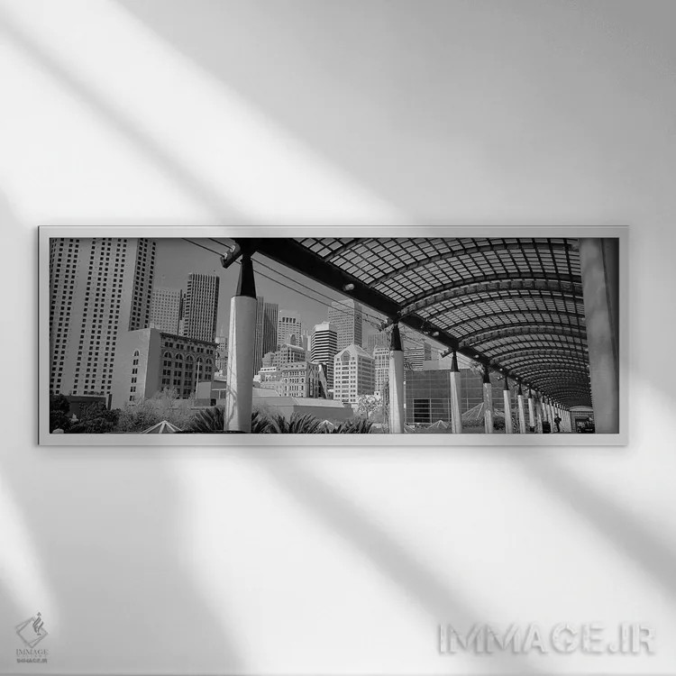 تابلو California, USA #3,سانفرانسیسکو، کالیفرنیا، آمریکا (شماره ۳) اثر پانورامیک ایمجز (استودیو عکاسی عریض) - نمای قابدار سفید