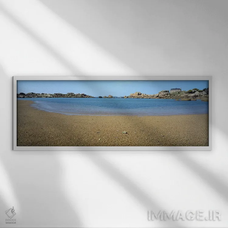 تابلو بریتانی، فرانسه اثر پانورامیک ایمجز (استودیو عکاسی عریض) - نمای قابدار سفید