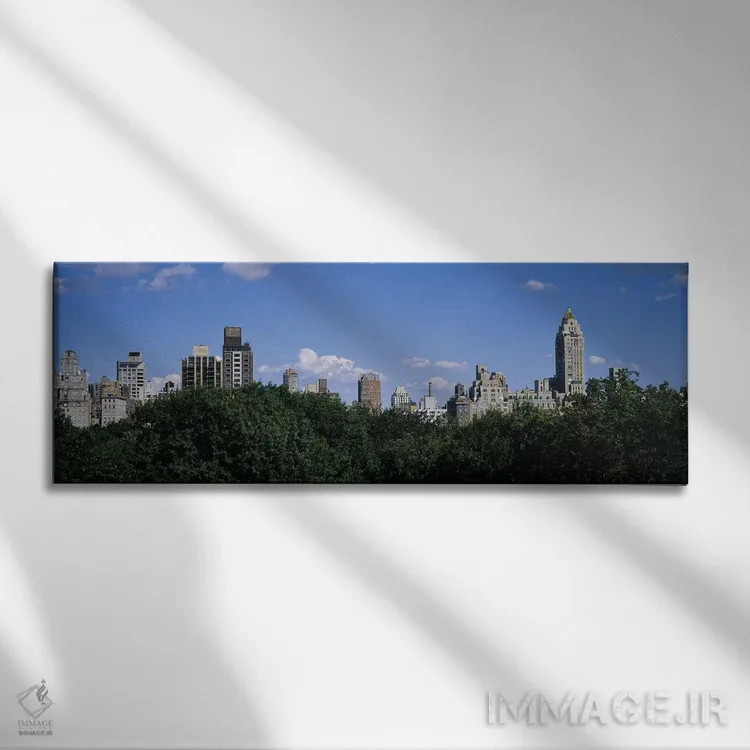 تابلو New York City, New York State, USA,ساختمانها در شهر، منهتن، نیویورک، ایالت نیویورک، آمریکا اثر پانورامیک ایمجز (استودیو عکاسی عریض) - نمای روبهرو روی دیوار