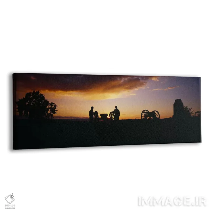 تابلو سیلوئت (تصویر سایهای) بنای یادبود Battery A اثر پانورامیک ایمجز (استودیو عکاسی عریض) - نمای پرسپکتیو محصول