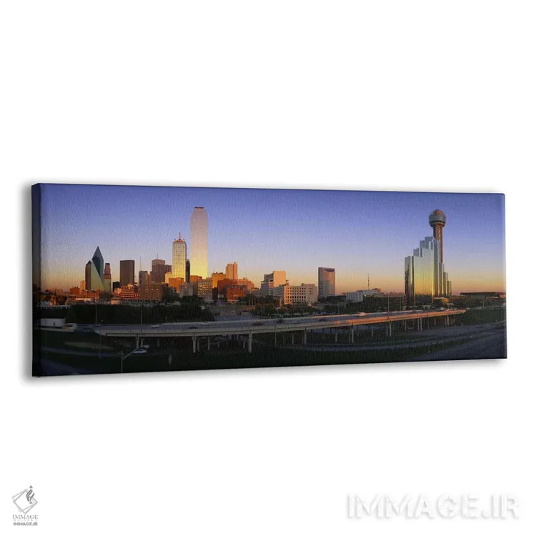 تابلو Dallas, Texas, USA,آسمانخراشها در شهر، دالاس، تگزاس، ایالات متحده اثر پانورامیک ایمجز (استودیو عکاسی عریض) - نمای پرسپکتیو محصول