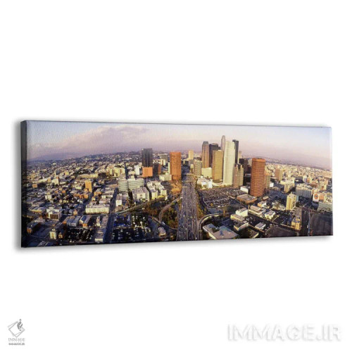 تابلو California, Los Angeles, Financial District,ایالات متحده، کالیفرنیا، لسآنجلس، منطقه مالی اثر پانورامیک ایمجز (استودیو عکاسی عریض) - نمای پرسپکتیو محصول