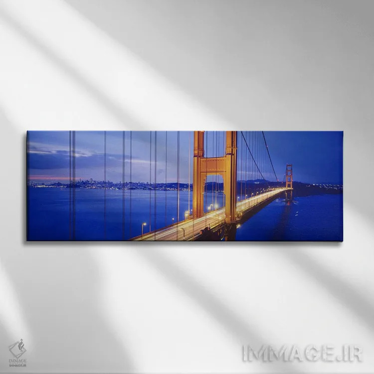 تابلو San Francisco, California, USA #3,پل گلدن گیت، سانفرانسیسکو، کالیفرنیا، ایالات متحده (نمونه ۳) اثر پانورامیک ایمجز (استودیو عکاسی عریض) - نمای روبهرو روی دیوار