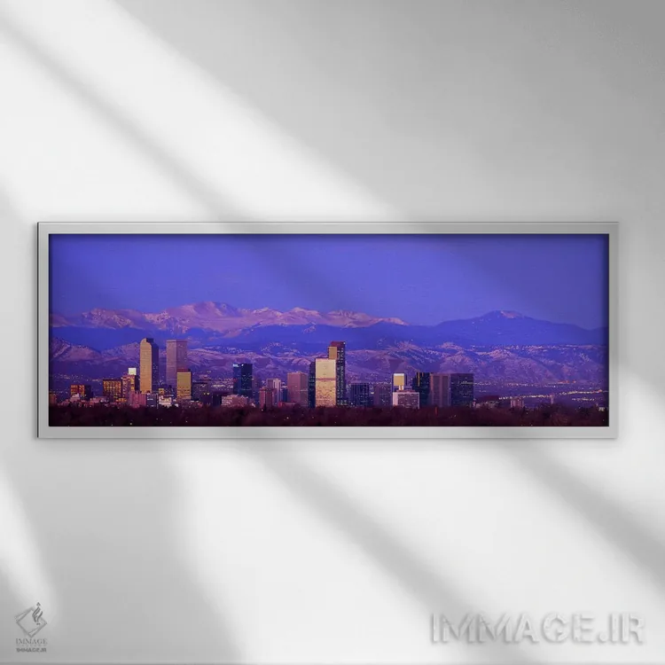 تابلو Colorado, USA #2,دنور، کلرادو، ایالات متحده (نمونه ۲) اثر پانورامیک ایمجز (استودیو عکاسی عریض) - نمای قابدار سفید