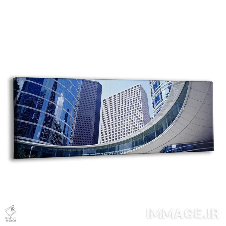تابلو Enron Center, Houston, Texas, USA,نمای زاویه پایین از ساختمانها در مرکز انرون، هیوستون، تگزاس، ایالات متحده اثر پانورامیک ایمجز (استودیو عکاسی عریض) - نمای پرسپکتیو محصول