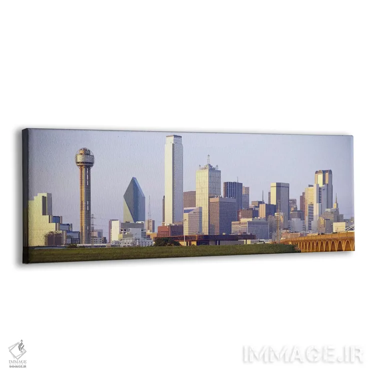 تابلو Dallas, Texas, USA #3,ساختمانها در شهر، دالاس، تگزاس، ایالات متحده (نمونه ۳) اثر پانورامیک ایمجز (استودیو عکاسی عریض) - نمای پرسپکتیو محصول