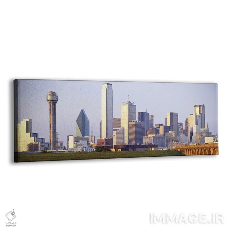 تابلو Dallas, Texas, USA #3,ساختمانها در شهر، دالاس، تگزاس، ایالات متحده (نمونه ۳) اثر پانورامیک ایمجز (استودیو عکاسی عریض) - نمای پرسپکتیو محصول