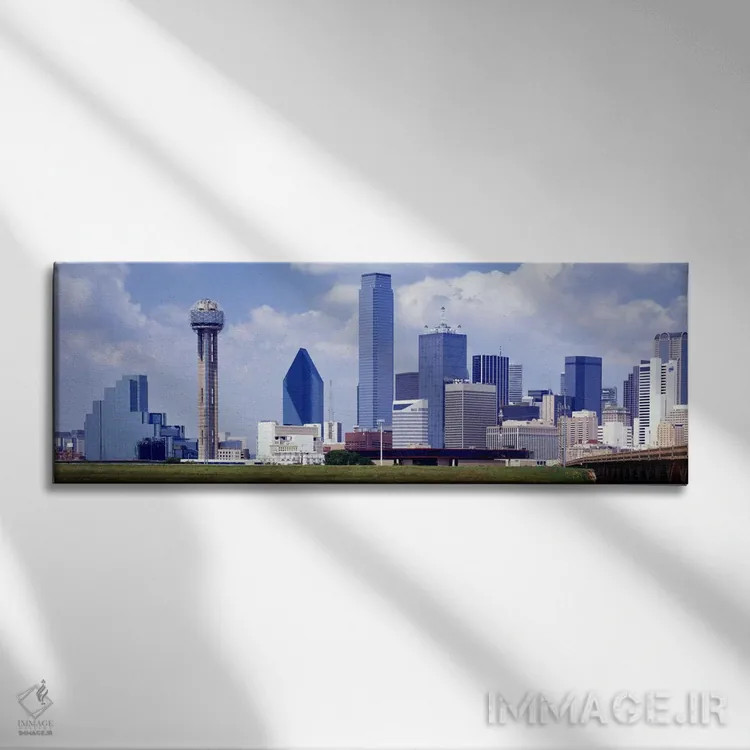 تابلو Texas, USA #2,دالاس، تگزاس، ایالات متحده (نمونه ۲) اثر پانورامیک ایمجز (استودیو عکاسی عریض) - نمای روبهرو روی دیوار