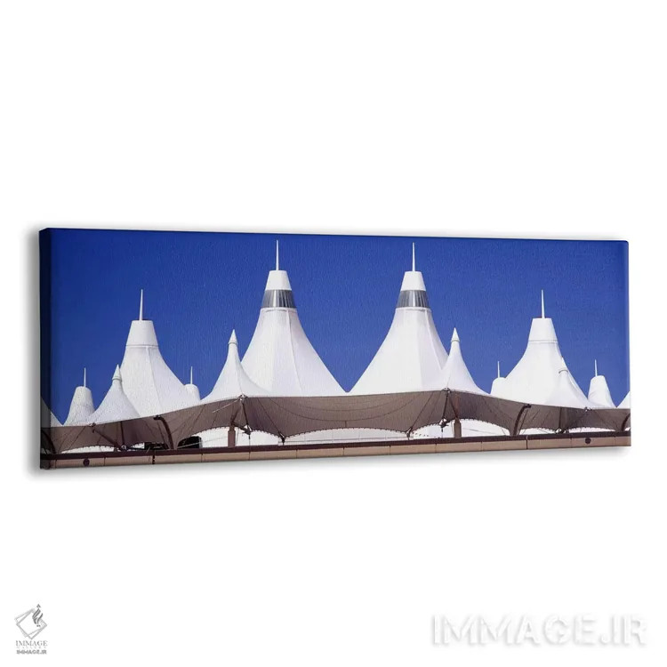 تابلو Denver, Colorado, USA,سقف ترمینال فرودگاه، فرودگاه بینالمللی دنور، کلرادو، ایالات متحده اثر پانورامیک ایمجز (استودیو عکاسی عریض) - نمای پرسپکتیو محصول