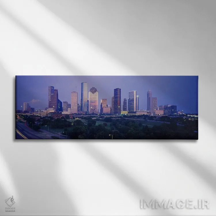 تابلو Houston, Texas, USA #3,ساختمانها در شهر، هیوستون، تگزاس، ایالات متحده (نمونه ۳) اثر پانورامیک ایمجز (استودیو عکاسی عریض) - نمای روبهرو روی دیوار