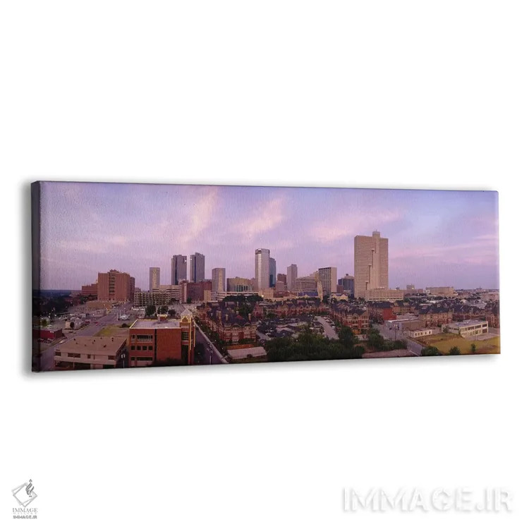 تابلو Texas, USA,آسمانخراشها در شهر، فورت ورث، تگزاس، ایالات متحده اثر پانورامیک ایمجز (استودیو عکاسی عریض) - نمای پرسپکتیو محصول