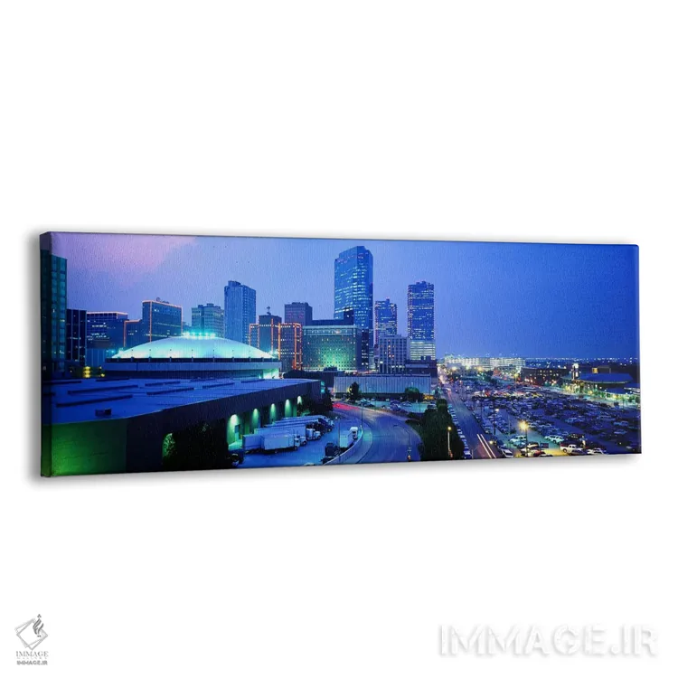 تابلو Fort Worth, Texas, USA,منظرهٔ مرکز شهر، فورت ورث، تگزاس، ایالات متحده اثر پانورامیک ایمجز (استودیو عکاسی عریض) - نمای پرسپکتیو محصول