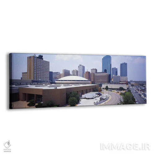 تابلو Texas, USA,نمای زاویه بالا از ساختمانهای اداری شهر، دالاس، تگزاس، ایالات متحده اثر پانورامیک ایمجز (استودیو عکاسی عریض) - نمای پرسپکتیو محصول