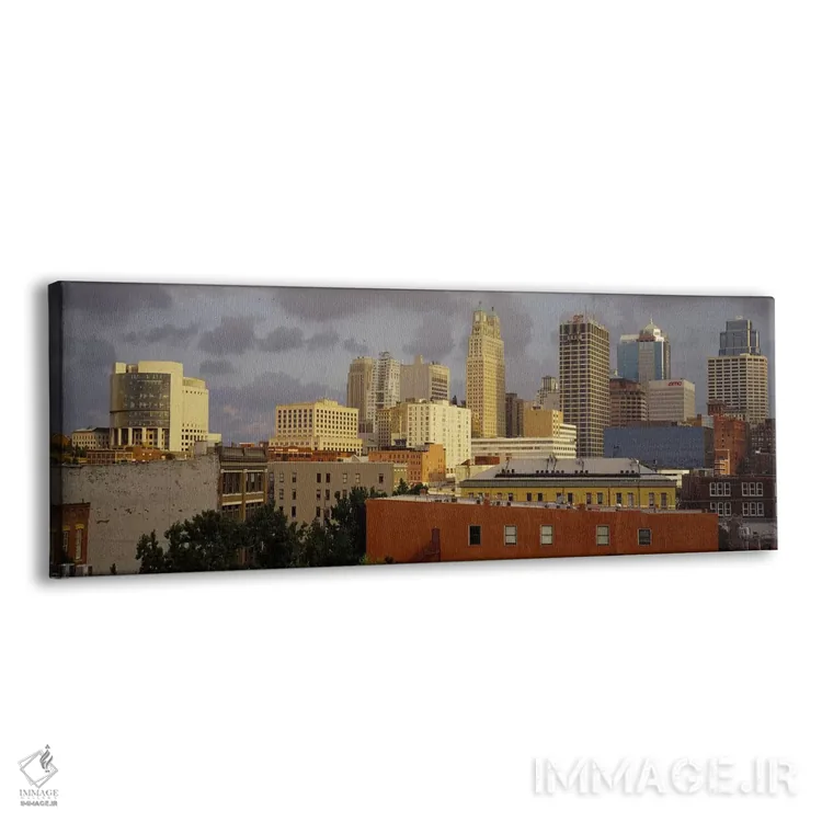 تابلو Missouri, USA,ساختمانها در شهر، کانزاس سیتی، میزوری، ایالات متحده اثر پانورامیک ایمجز (استودیو عکاسی عریض) - نمای پرسپکتیو محصول