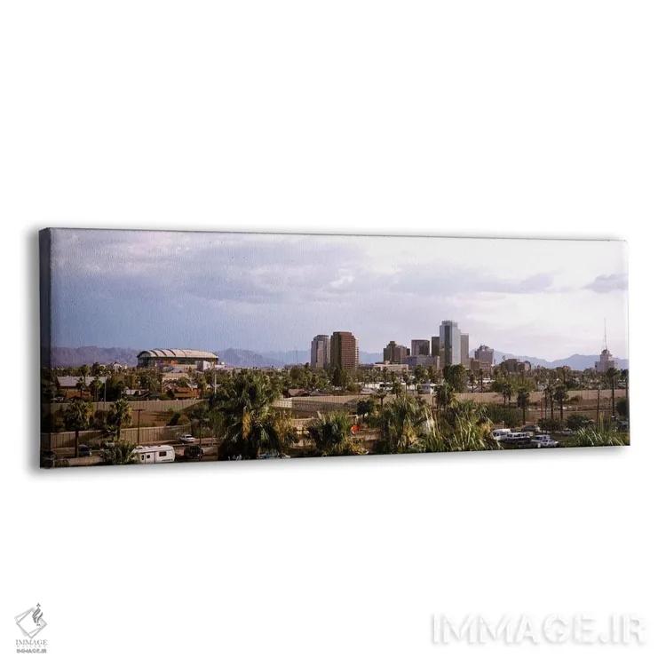 تابلو Phoenix, Maricopa County, Arizona, USA,منظره مرکز شهر، فینیکس، شهرستان مریکوپا، آریزونا، ایالات متحده اثر پانورامیک ایمجز (استودیو عکاسی عریض) - نمای پرسپکتیو محصول