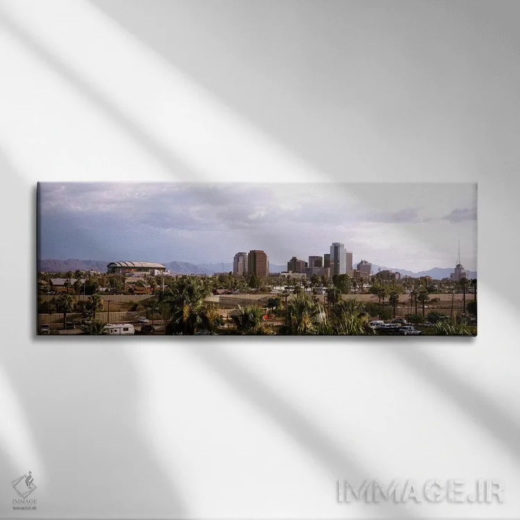 تابلو Phoenix, Maricopa County, Arizona, USA,منظره مرکز شهر، فینیکس، شهرستان مریکوپا، آریزونا، ایالات متحده اثر پانورامیک ایمجز (استودیو عکاسی عریض) - نمای روبهرو روی دیوار
