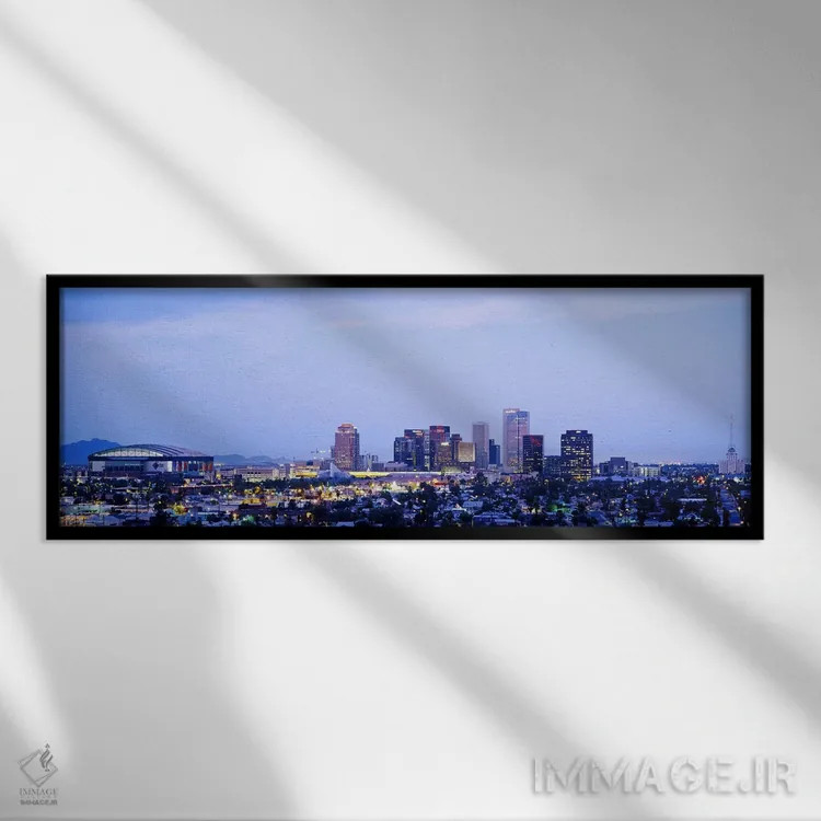تابلو فینیکس، آریزونا، ایالات متحده اثر پانورامیک ایمجز (استودیو عکاسی عریض) - نمای قابدار مشکی