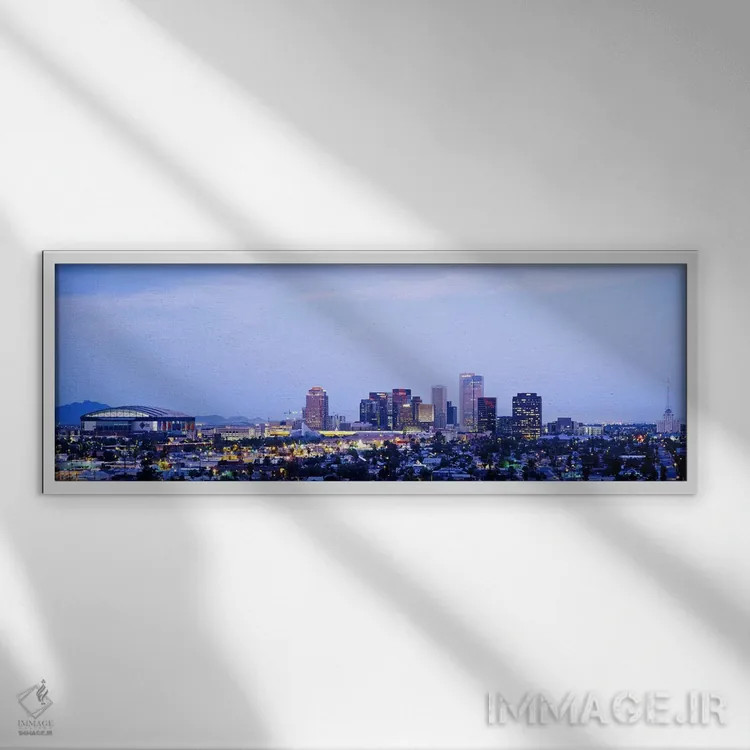 تابلو فینیکس، آریزونا، ایالات متحده اثر پانورامیک ایمجز (استودیو عکاسی عریض) - نمای قابدار سفید