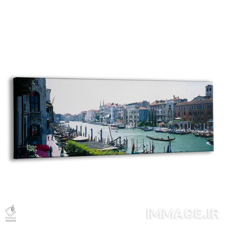 تابلو Grand Canal, Venice, Veneto Region, Italy,معماری ساحلی، گراند کانال، ونیز، منطقه ونتو، ایتالیا اثر پانورامیک ایمجز (استودیو عکاسی عریض) - نمای پرسپکتیو محصول