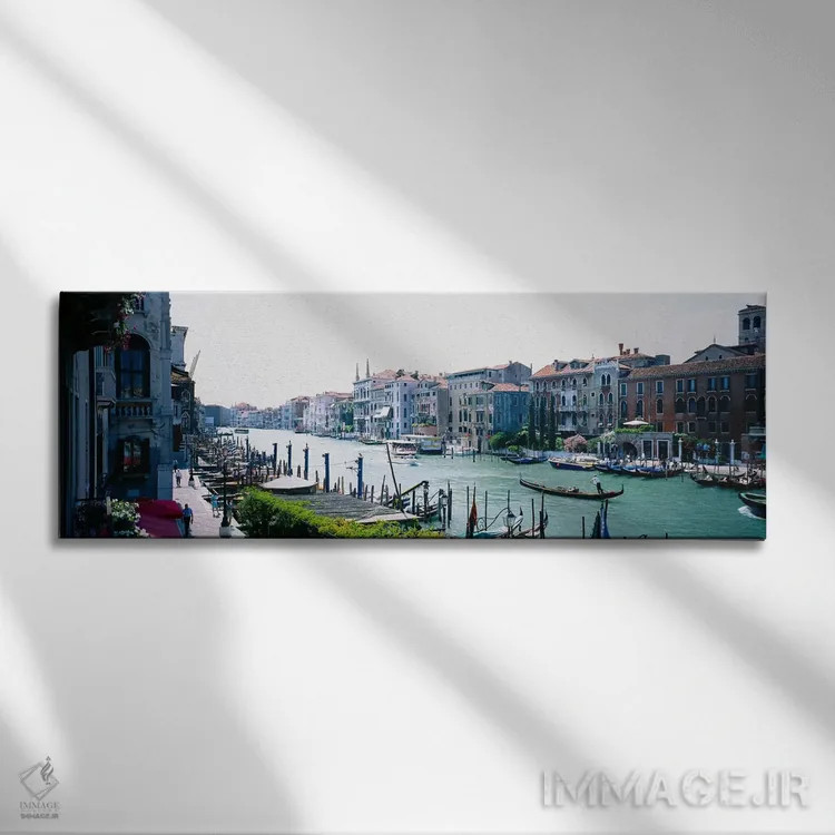 تابلو Grand Canal, Venice, Veneto Region, Italy,معماری ساحلی، گراند کانال، ونیز، منطقه ونتو، ایتالیا اثر پانورامیک ایمجز (استودیو عکاسی عریض) - نمای روبهرو روی دیوار