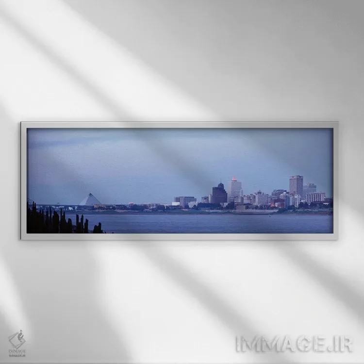 تابلو ممفیس، تنسی، ایالات متحده اثر پانورامیک ایمجز (استودیو عکاسی عریض) - نمای قابدار سفید