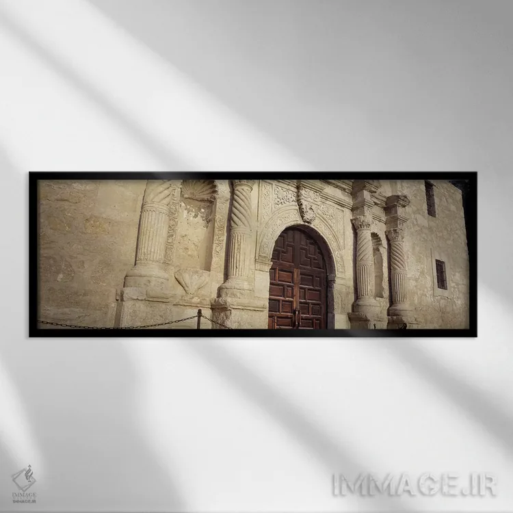 تابلو آلامو، سن آنتونیو، تگزاس، ایالات متحده اثر پانورامیک ایمجز (استودیو عکاسی عریض) - نمای قابدار مشکی