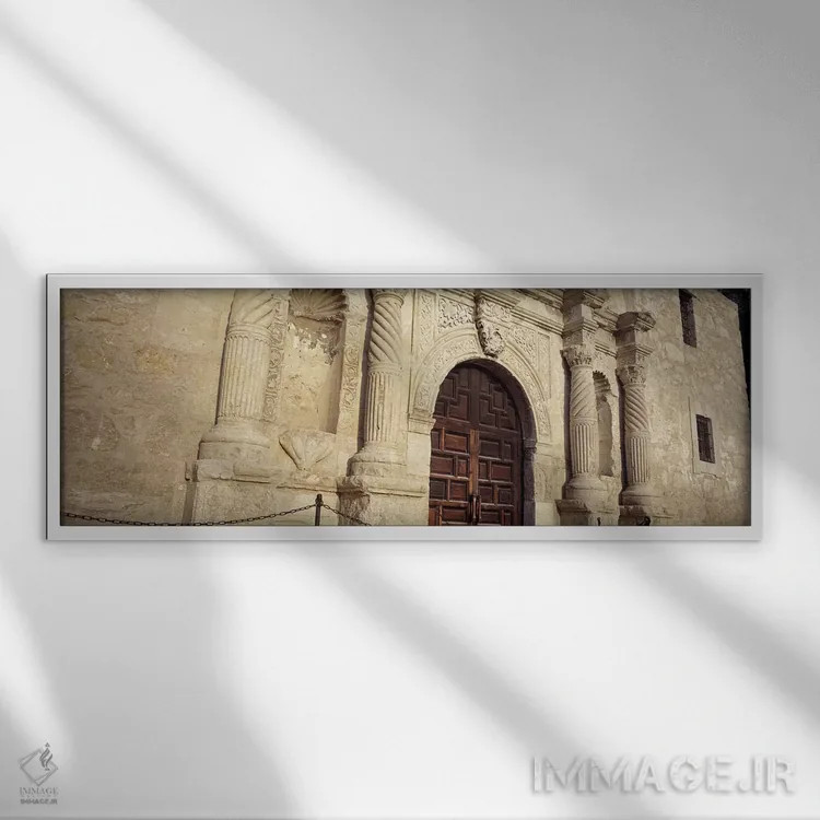 تابلو آلامو، سن آنتونیو، تگزاس، ایالات متحده اثر پانورامیک ایمجز (استودیو عکاسی عریض) - نمای قابدار سفید