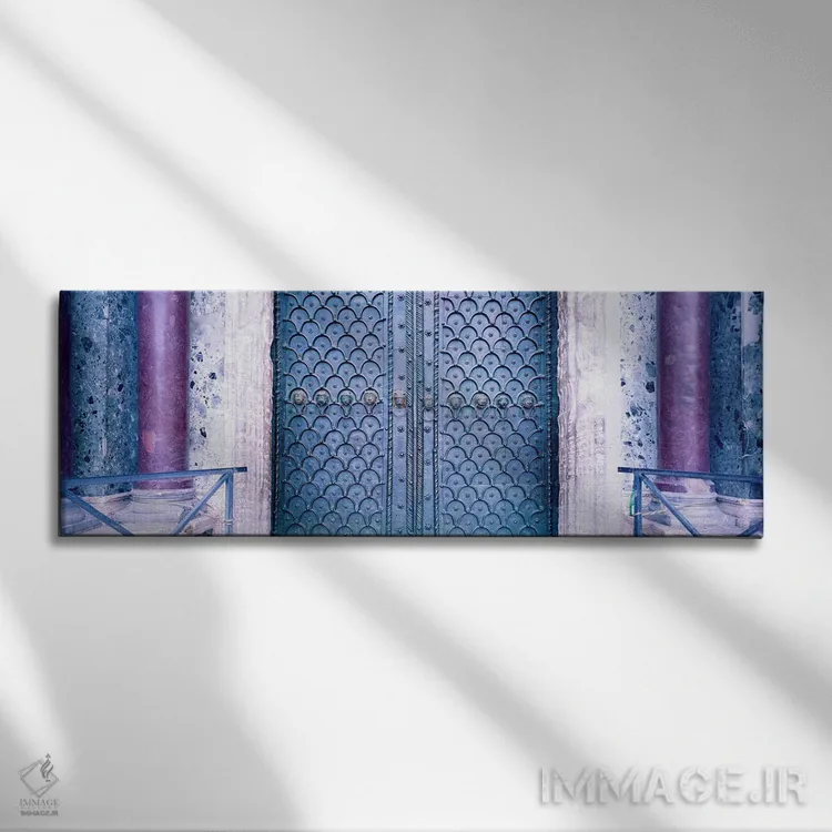 تابلو جزئیات درب، میدان سن مارکو، ونیز، ایتالیا اثر پانورامیک ایمجز (استودیو عکاسی عریض) - نمای روبهرو روی دیوار