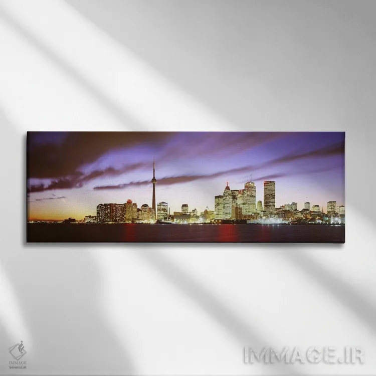 تابلو تورنتو، انتاریو، کانادا اثر پانورامیک ایمجز (استودیو عکاسی عریض) - نمای روبهرو روی دیوار