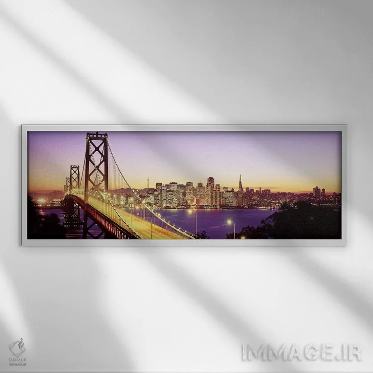 تابلو سانفرانسیسکو، کالیفرنیا، ایالات متحده اثر پانورامیک ایمجز (استودیو عکاسی عریض) - نمای قابدار سفید