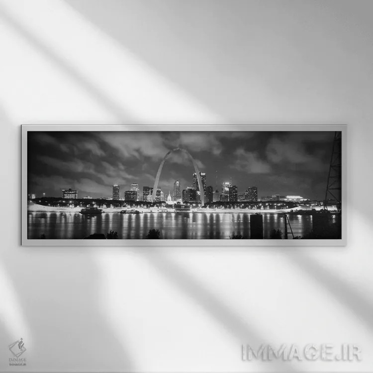 تابلو عصر، سنت لوئیس، میزوری، ایالات متحده اثر پانورامیک ایمجز (استودیو عکاسی عریض) - نمای قابدار سفید