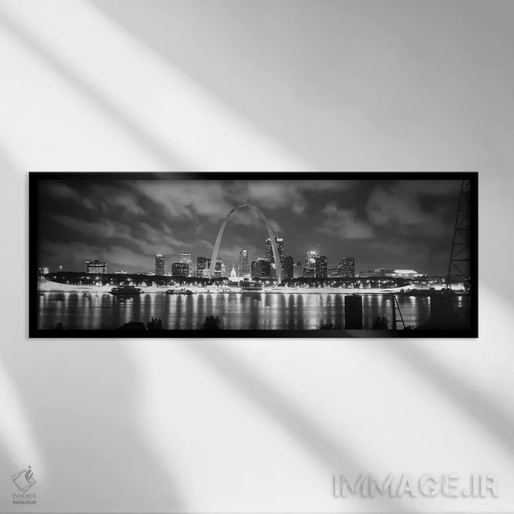 تابلو عصر، سنت لوئیس، میزوری، ایالات متحده اثر پانورامیک ایمجز (استودیو عکاسی عریض) - نمای قابدار مشکی