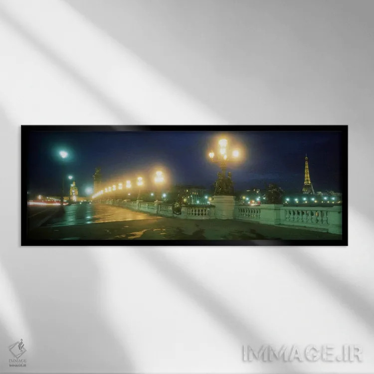 تابلو عصر، پاریس، فرانسه اثر پانورامیک ایمجز (استودیو عکاسی عریض) - نمای قابدار مشکی