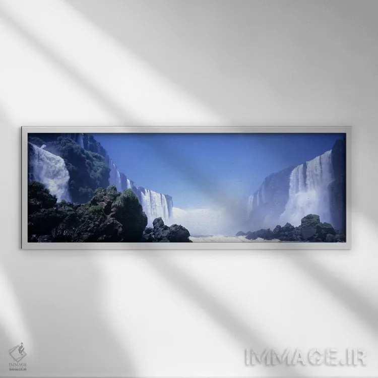 تابلو Parana, Brazil,آبشار ایگواسو، پارانا، برزیل اثر پانورامیک ایمجز (استودیو عکاسی عریض) - نمای قابدار سفید